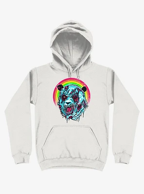 Zombie Blood Rainbow Panda White Hoodie