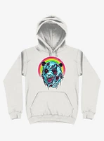 Zombie Blood Rainbow Panda White Hoodie