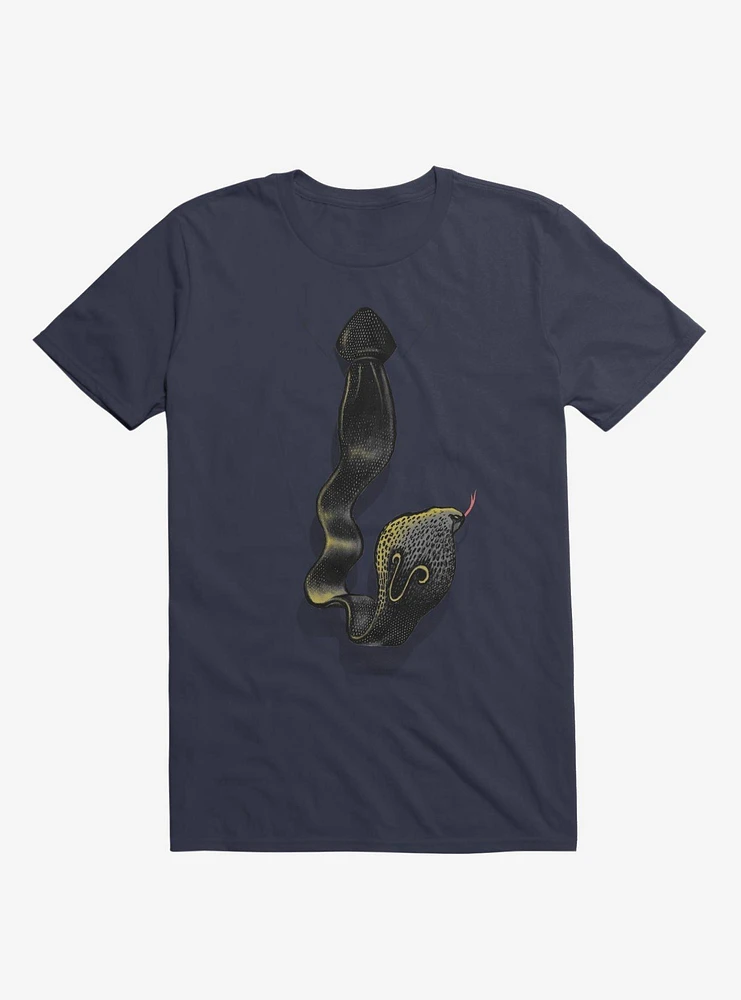 Cobra Tie Navy Blue T-Shirt