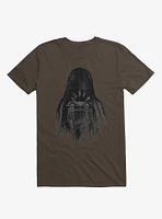 Long Horror Haunted House Hair Brown T-Shirt