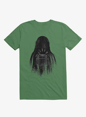 Long Horror Haunted House Hair Irish Green T-Shirt