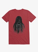 Long Horror Haunted House Hair Red T-Shirt