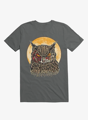 Zombie Blood Owl Charcoal Grey T-Shirt
