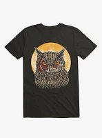 Zombie Blood Owl Black T-Shirt
