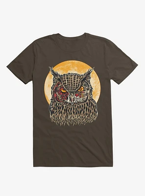 Zombie Blood Owl Brown T-Shirt