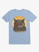 Zombie Blood Owl Light Blue T-Shirt