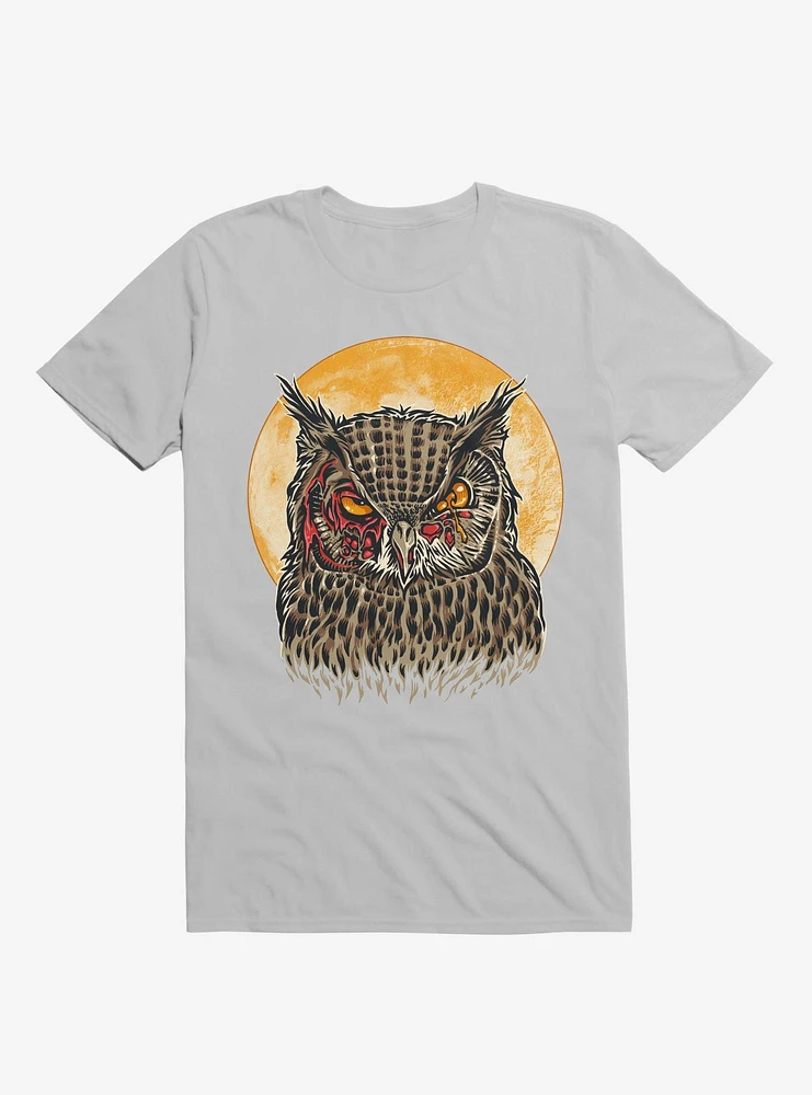 Zombie Blood Owl Ice Grey T-Shirt