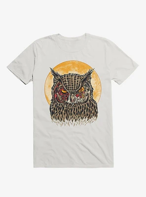 Zombie Blood Owl White T-Shirt