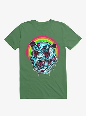 Zombie Blood Rainbow Panda Irish Green T-Shirt