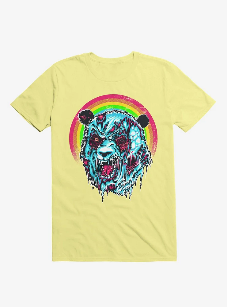 Zombie Blood Rainbow Panda Corn Silk Yellow T-Shirt