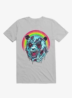 Zombie Blood Rainbow Panda Ice Grey T-Shirt