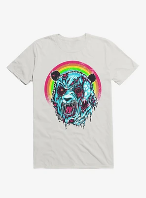Zombie Blood Rainbow Panda White T-Shirt