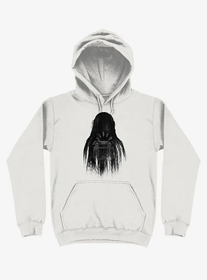 Long Horror Haunted House Hair White Hoodie
