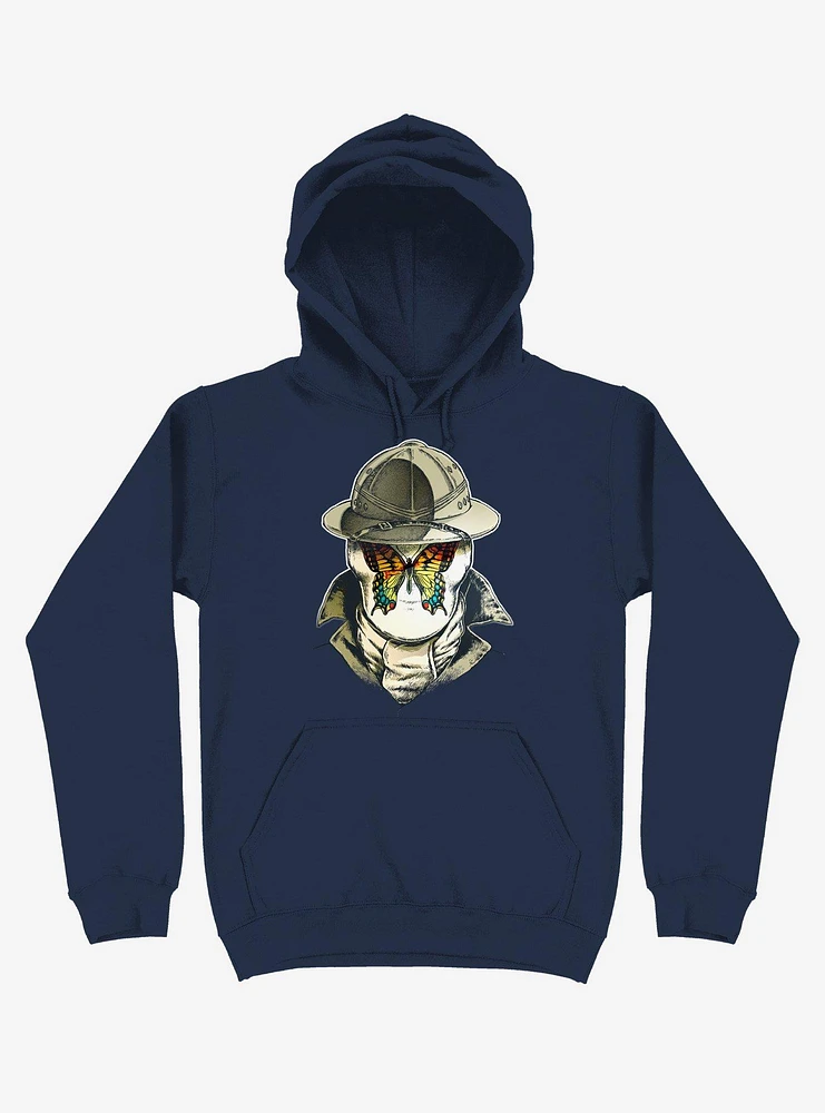 Rorschach Butterfly - 5G Navy Blue Hoodie