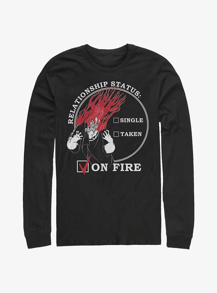 Disney Hercules Relationship On Fire Long-Sleeve T-Shirt