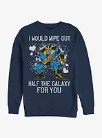 Marvel Avengers Thanos Wipe Galaxy Out Crew Sweatshirt