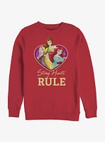 Disney Princess Strong Hearts Rule Crew Sweatshirt