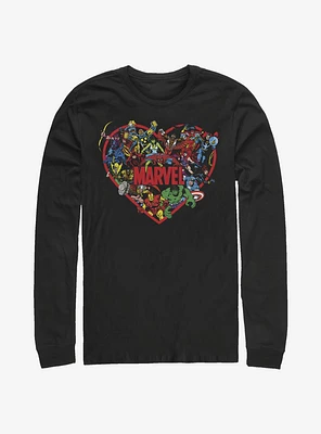 Marvel Avengers Hero Heart Long-Sleeve T-Shirt
