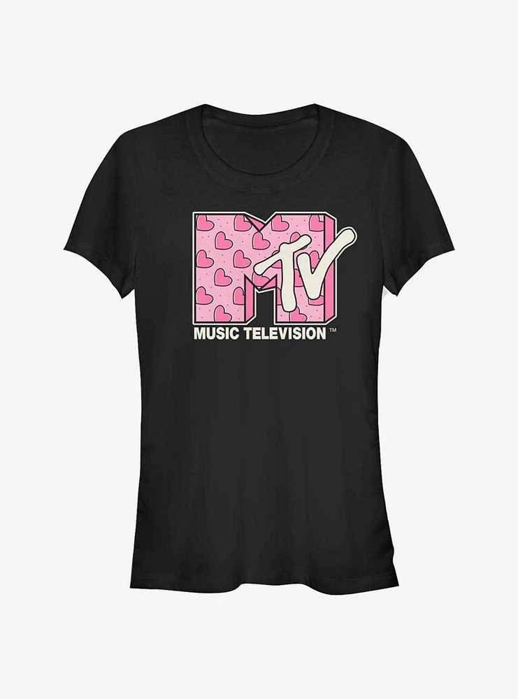 MTV Heart Diagonal Girls T-Shirt