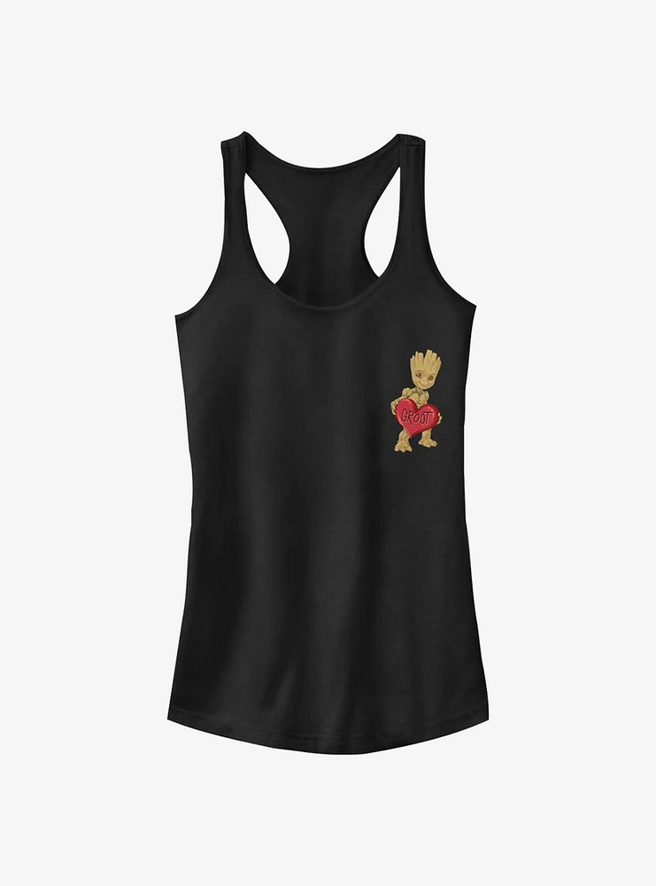 Marvel Guardians Of The Galaxy Groot Heart Girls Tank
