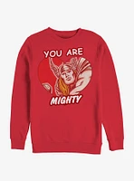 Marvel Thor Mighty Heart Crew Sweatshirt