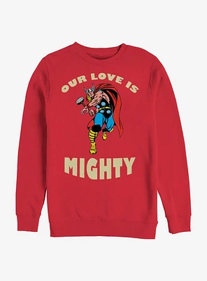 Marvel Thor Mighty Love Crew Sweatshirt