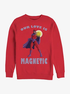 Marvel X-Men Magnetic Love Crew Sweatshirt