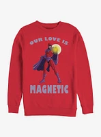 Marvel X-Men Magnetic Love Crew Sweatshirt