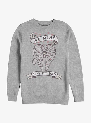 Star Wars Be Mine Falcon Crew Sweatshirt