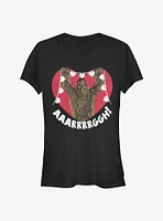 Star Wars Chewie Crafting Hearts Girls T-Shirt