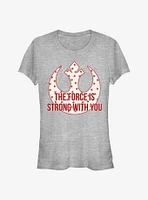 Star Wars Strong Heart Force Girls T-Shirt