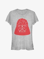 Star Wars Vader Heart Helmet Girls T-Shirt