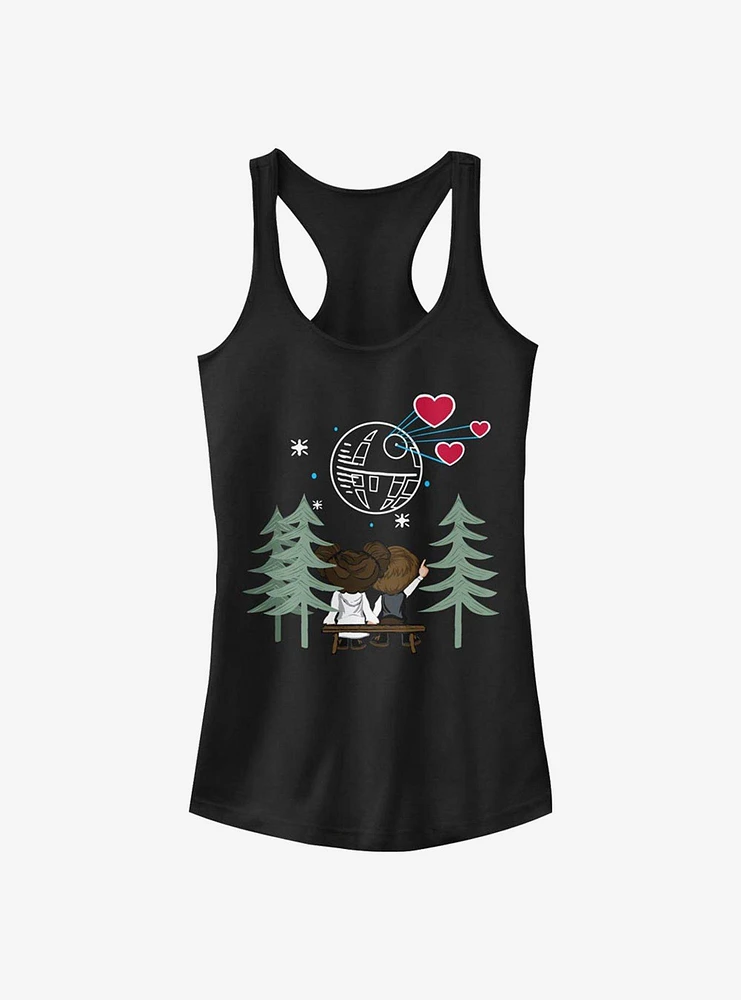 Star Wars Valentine Han And Leia Girls Tank