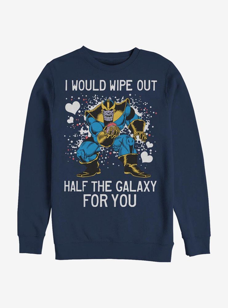 Marvel Avengers Thanos Galaxy Heart Sweatshirt