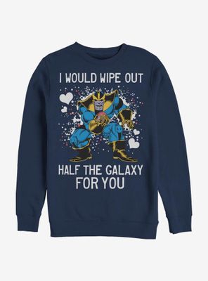 Marvel Avengers Thanos Galaxy Heart Sweatshirt