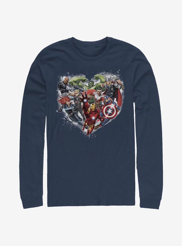 Marvel Avengers Avenger Heart Long-Sleeve T-Shirt