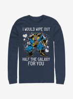 Marvel Avengers Thanos Galaxy Heart Long-Sleeve T-Shirt