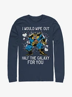 Marvel Avengers Thanos Galaxy Heart Long-Sleeve T-Shirt