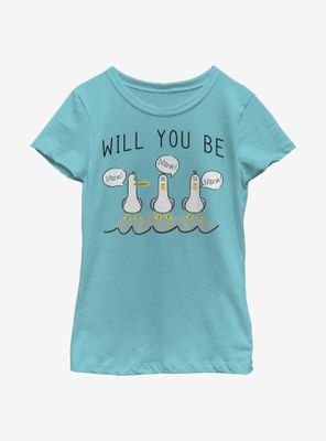 Disney Pixar Finding Nemo Be Mine Youth Girls T-Shirt