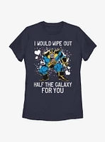 Marvel Avengers Thanos Galaxy Heart Womens T-Shirt