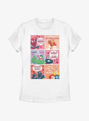 Marvel Avengers Valentine Comic Womens T-Shirt
