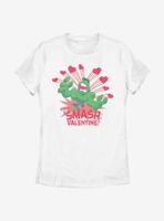 Marvel Hulk Valentine Womens T-Shirt