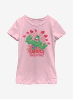 Marvel Hulk Valentine Youth Girls T-Shirt