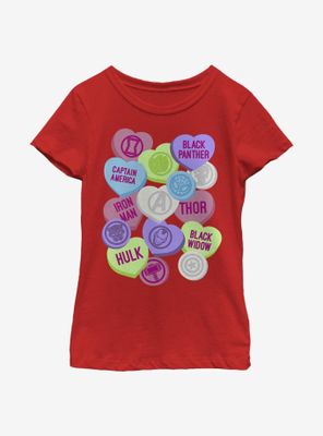 Marvel Avengers Candy Icons Youth Girls T-Shirt