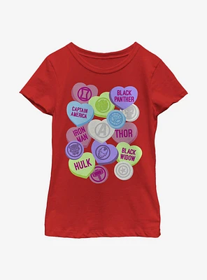 Marvel Avengers Candy Icons Youth Girls T-Shirt