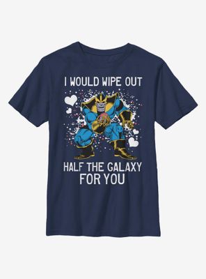 Marvel Avengers Thanos Galaxy Heart Youth T-Shirt