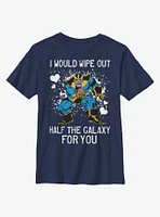 Marvel Avengers Thanos Galaxy Heart Youth T-Shirt
