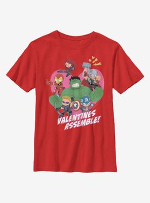 Marvel Avengers Valentines Assemble Youth T-Shirt