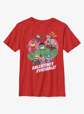 Marvel Avengers Valentines Assemble Youth T-Shirt