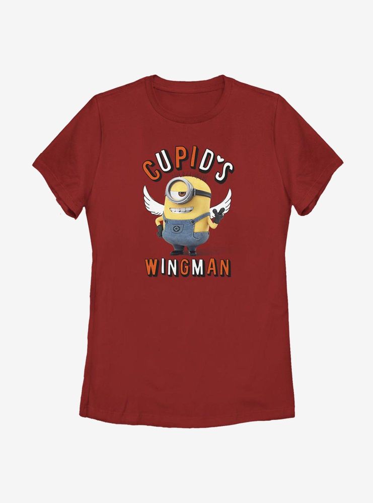 Minions Cupid's Wing Man Womens T-Shirt